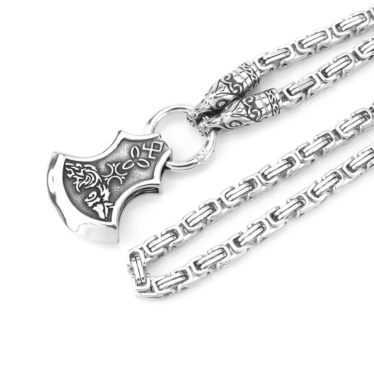 Collier-pendentif-hache-de-loup-viking-pour-homme-acier-inoxydable