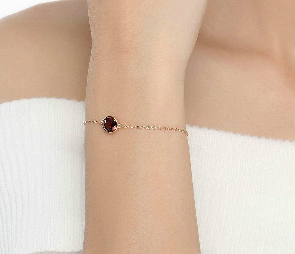 LAMOON-Bracelet-en-argent-Sterling-925-pour-femme-bijoux-en-pierre-naturelle-grenat-rouge-cha-ne