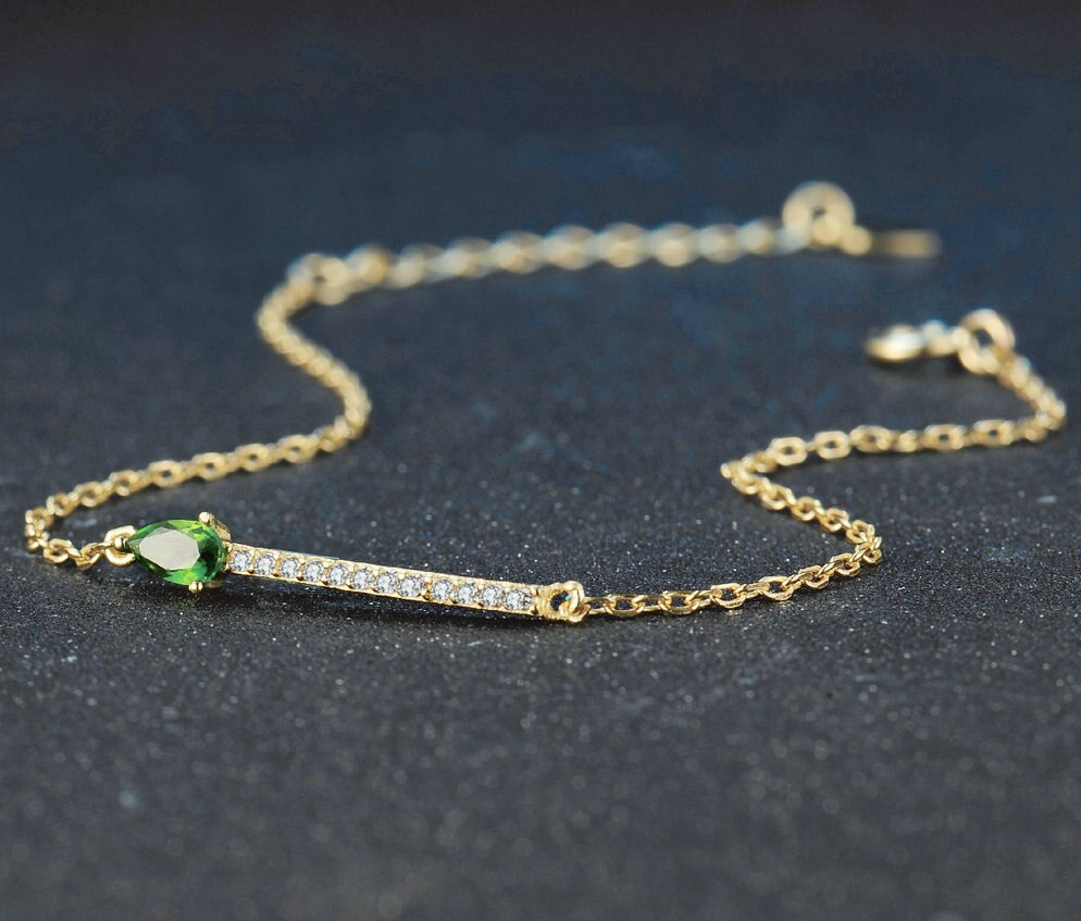 LAMOON-Bracelet-en-argent-Sterling-925-pour-femme-bijoux-fins-en-pierres-pr-cieuses-vertes-plaqu