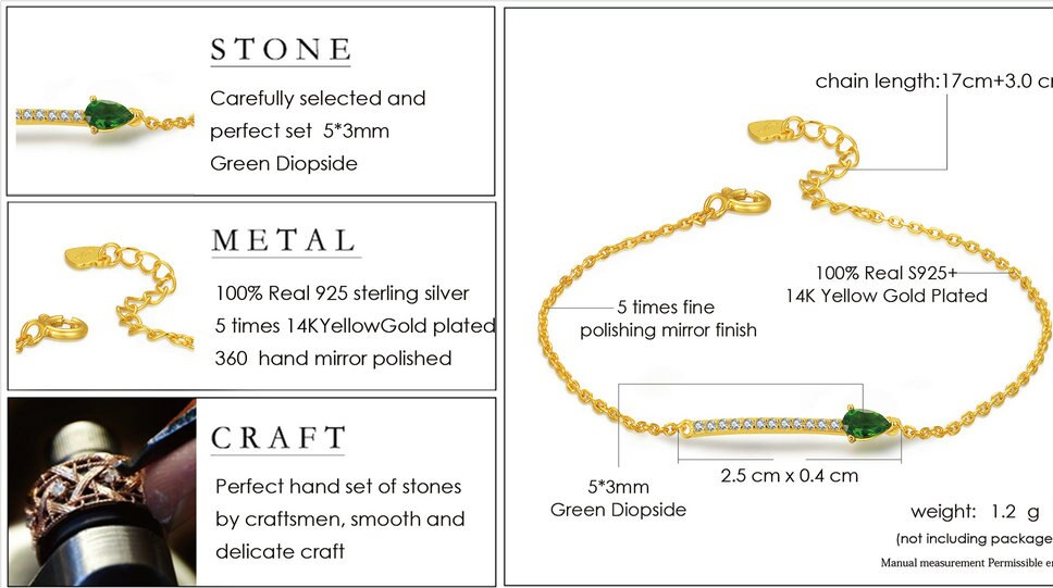 LAMOON-Bracelet-en-argent-Sterling-925-pour-femme-bijoux-fins-en-pierres-pr-cieuses-vertes-plaqu