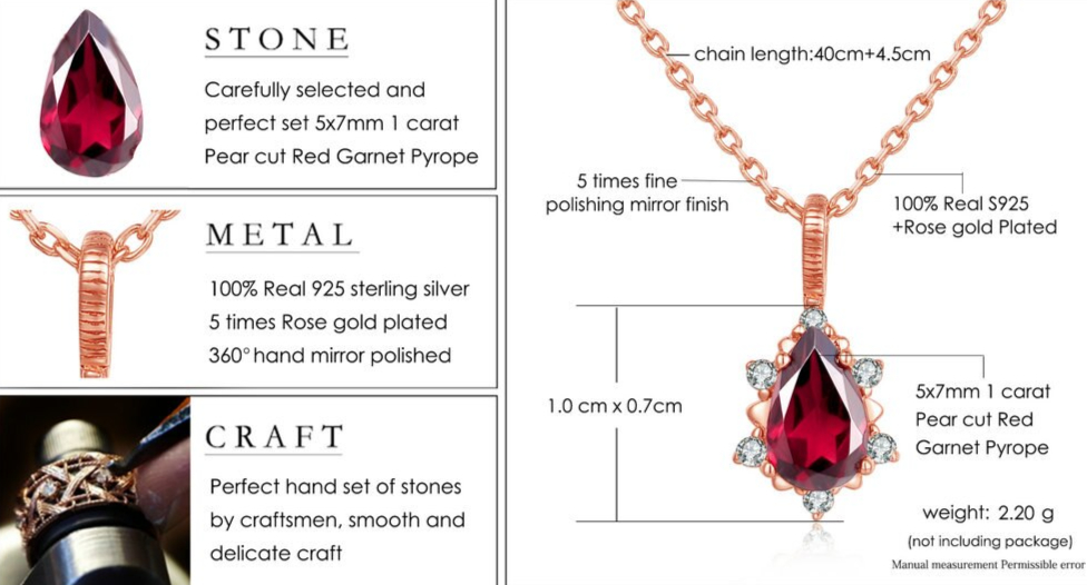 LAMOON-collier-en-argent-Sterling-925-pendentif-avec-pierres-pr-cieuses-bijou-fin-plaqu-or-Rose