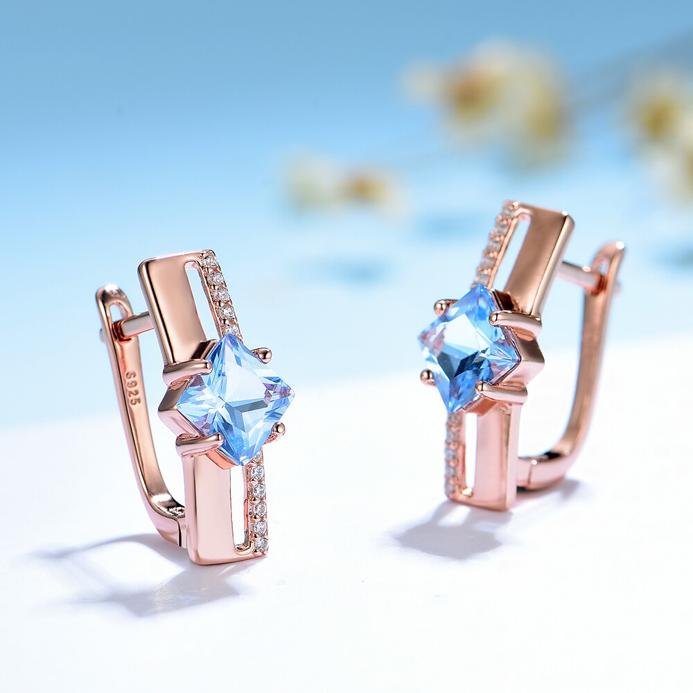 Kuololit-boucles-d-oreilles-en-topaze-bleue-pour-femme-bijoux-en-or-Rose-argent-Sterling-585