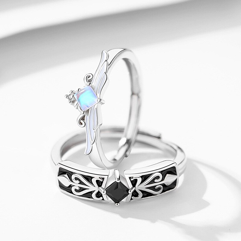 Bagues-de-Couple-en-argent-Sterling-925-chevalier-romantique-couronne-de-princesse-gardien-cadeau-d-anniversaire