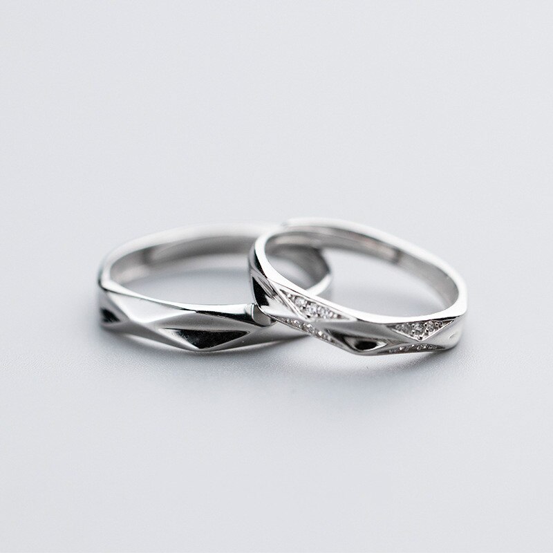 Bagues-en-argent-Sterling-100-pour-femmes-anneau-ouvert-de-Couple-en-zircon-bijoux-pour-la