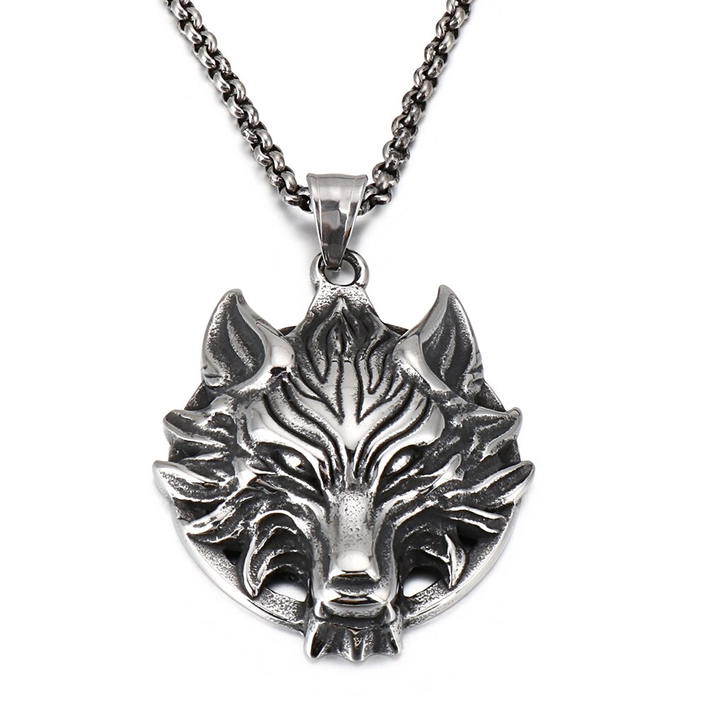 Collier-avec-pendentifs-en-forme-de-t-te-de-loup-pour-hommes-en-acier-inoxydable-dor