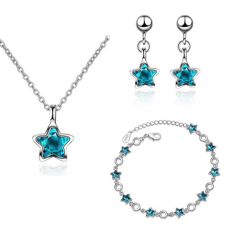 XIYANIKE-ensemble-de-bijoux-en-argent-Sterling-925-petite-toile-cristal-bleu-cadeau-de-mariage-pour