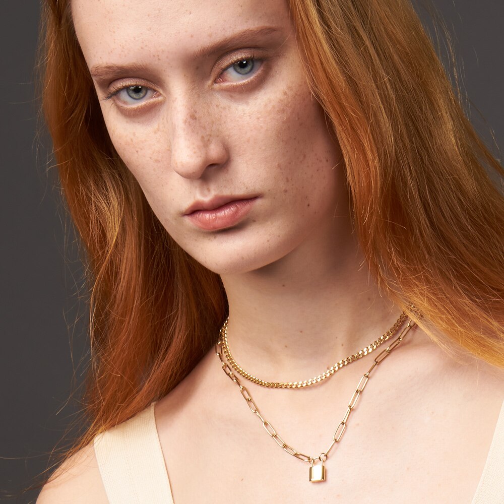 ENFASHION-collier-avec-pendentif-en-acier-inoxydable-pour-femmes-bijou-de-no-l-couleur-or-Double