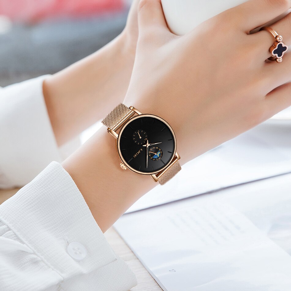 LIGE-montre-Quartz-en-maille-acier-inoxydable-pour-femmes-marque-de-luxe-tendance-d-contract-e
