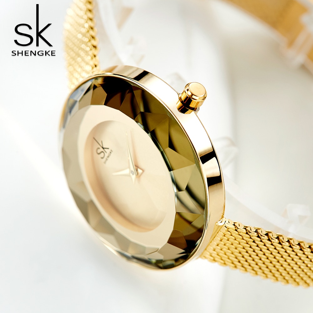 Shengke-montre-prisme-de-luxe-pour-femmes-en-acier-dor-maille-Quartz-de-marque-sup-rieure