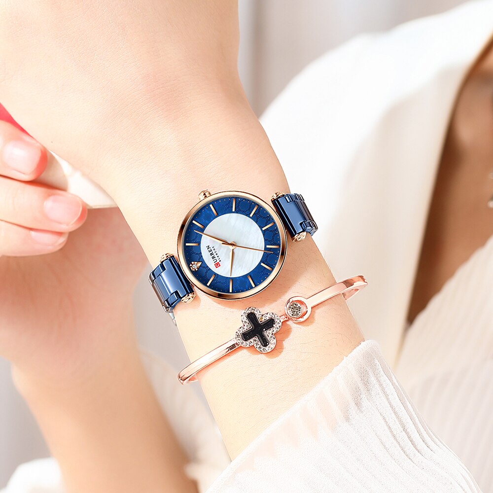 CURREN-montre-bracelet-Quartz-en-acier-inoxydable-pour-femmes-marque-de-luxe-l-gante-et-fine