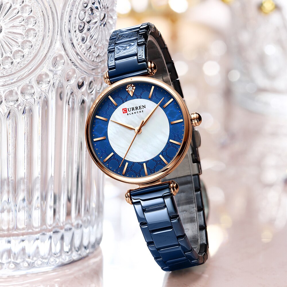 CURREN-montre-bracelet-Quartz-en-acier-inoxydable-pour-femmes-marque-de-luxe-l-gante-et-fine