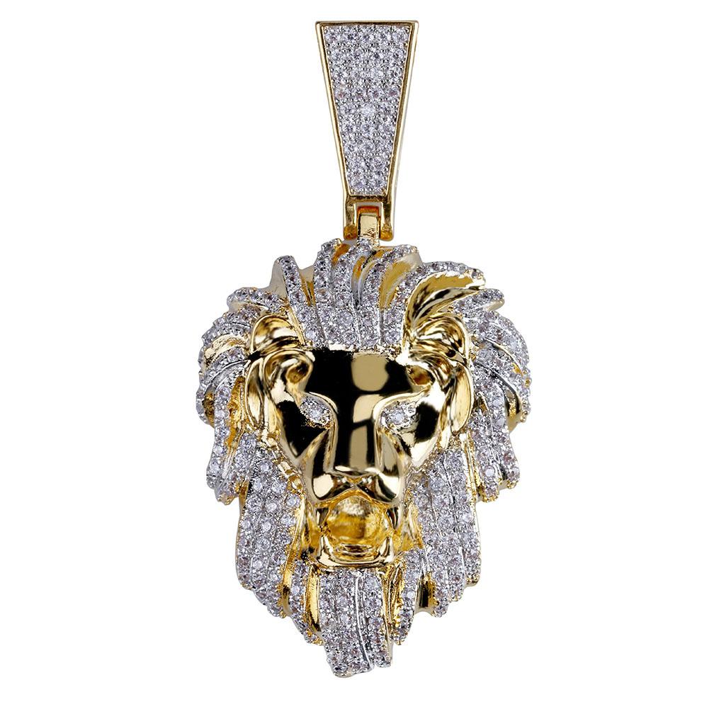 TOPGRILLZ-pendentif-t-te-de-Lion-en-Zircon-pour-homme-bijou-de-style-Hip-Hop-plaqu