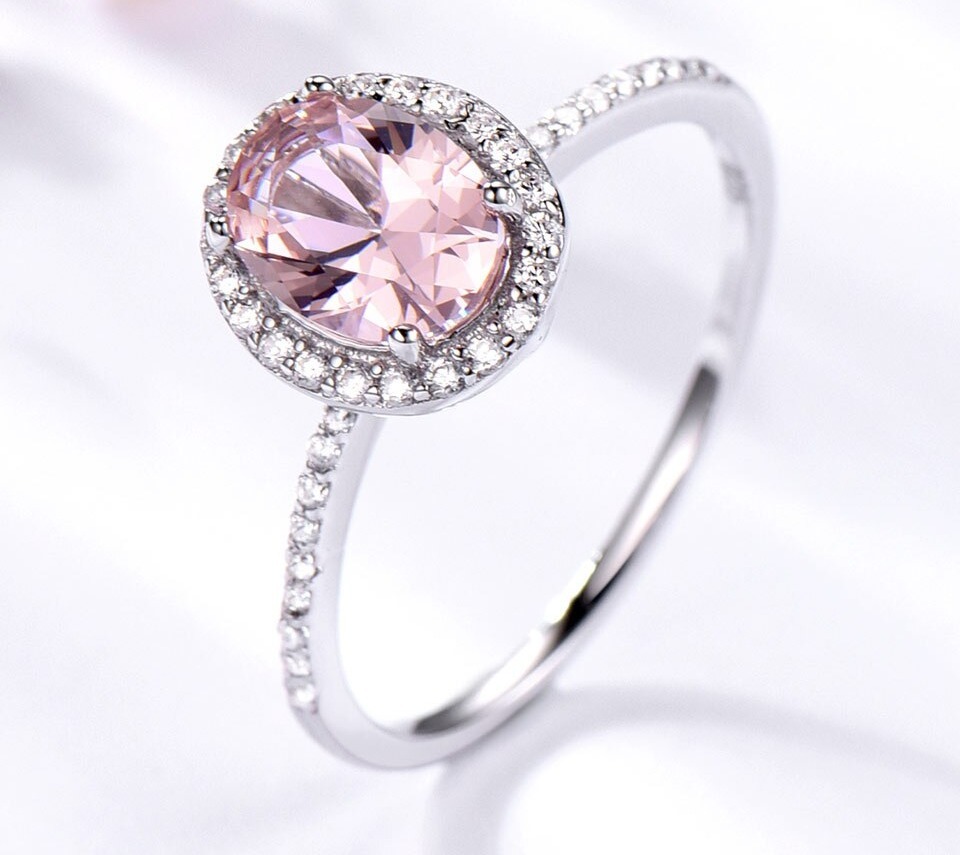 UMCHO-bague-ovale-classique-en-Morganite-rose-pour-femmes-bague-en-argent-Sterling-925-bague-de
