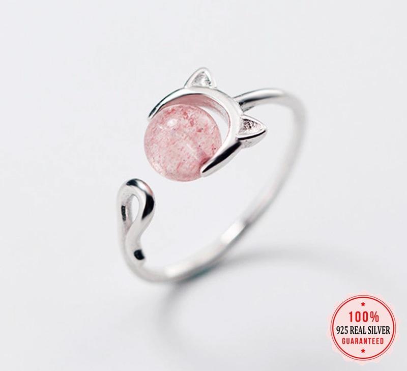 Trustdavis-bague-chat-en-argent-Sterling-925-cristal-fraise-rose-la-mode-pour-femmes-cadeau-de