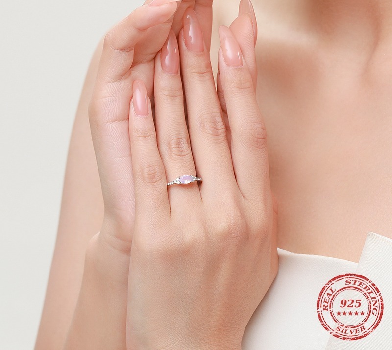 MODIAN-bague-en-argent-Sterling-925-avec-pierre-de-lune-rose-pour-femme-anneau-de-doigt