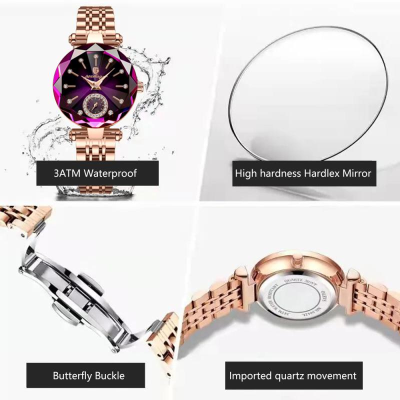 Montre-de-luxe-pour-femmes-Design-de-bijoux-en-acier-or-Rose-Quartz-tanche-la-mode