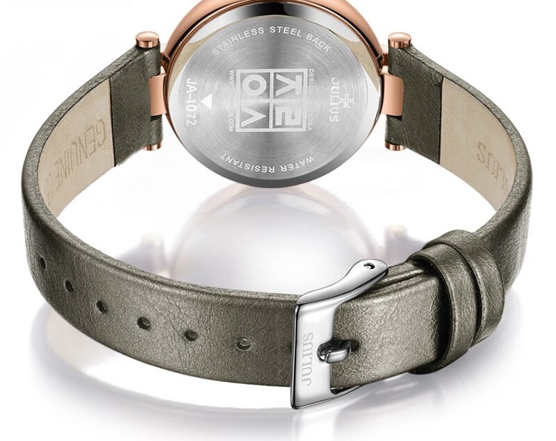Julius-montre-Bracelet-en-cuir-v-ritable-pour-femmes-Quartz-l-gant-mode-japonaise-strass-bo