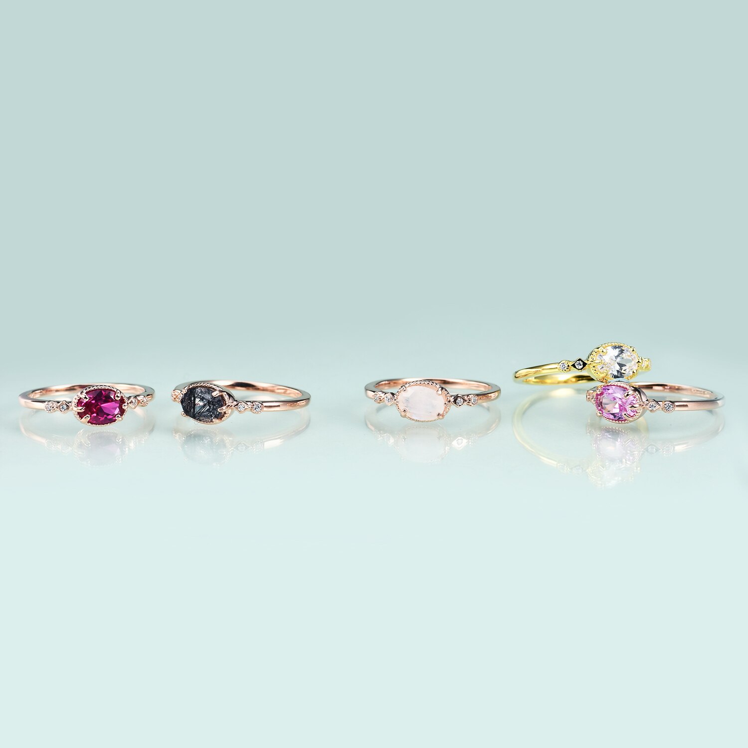 Gem-s-Beauty-bague-saphir-Rose-de-laboratoire-en-or-14K-argent-Sterling-925-demande-de