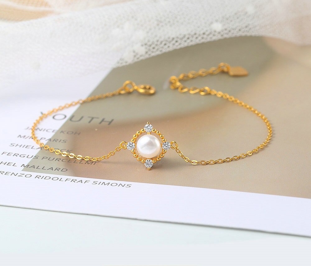 LAMOON-Bracelet-en-argent-925-pour-femmes-perle-naturelle-perle-d-eau-douce-cha-ne-breloque