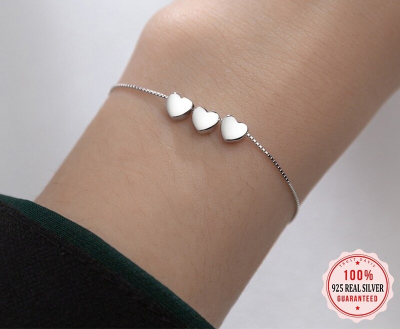 Bracelet évolutif en argent: vie de foi de la petite fille à la femme