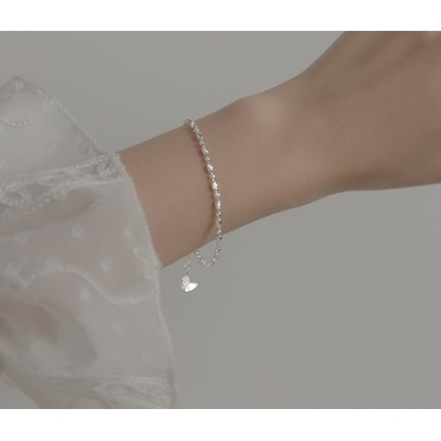 Bracelet breloque, tendance mode fille/ado, en argent 925/1000.