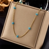 DIEYURO-collier-de-perles-bleues-en-acier-inoxydable-316L-pour-femmes-nouvelle-mode-pour-dames-cha