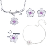 ANENJERY-ensemble-de-bijoux-en-argent-Sterling-925-collier-romantique-de-fleurs-de-cerisier-boucles-d