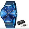 LIGE-montre-Quartz-analogique-pour-femmes-marque-de-luxe-cadran-Ultra-fin-maille-bleue-en-acier