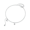 TrustDavis-bracelets-de-cheville-en-argent-Sterling-925-v-ritable-pour-femme-bijoux-brillants-avec-pompon