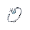 Trustsdavis-bague-ouverte-en-argent-Sterling-925-v-ritable-coquille-de-mer-la-mode-pour-femme