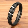 XQNI-Bracelets-en-cuir-noir-pour-hommes-corde-tress-e-la-mode-Style-classique-en-acier