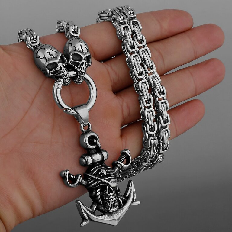 Collier Pendentif Médaille En Acier Inoxydable Doré - Longueur 46-50 Cm - Neuf Avec étiquettes