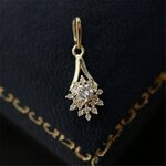 Collier-cha-ne-clavicule-en-argent-Sterling-925-Pav-de-cristal-Magnolia-fleur-plaqu-or-14k