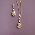 Collier-cha-ne-clavicule-en-argent-Sterling-925-Pav-de-cristal-Magnolia-fleur-plaqu-or-14k