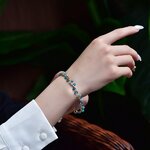 Bracelet-en-pierre-naturelle-bleue-de-Tanzanite-perle-facett-e-or-14K-pour-femmes-ouverture-Vintage