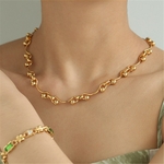 Collier-en-laiton-plaqu-avec-cha-ne-en-or-18K-bijoux-de-luxe-pour-femmes-Design