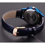 IBSO-montre-bracelet-de-luxe-pour-femmes-Quartz-avec-bracelet-en-cuir-bleu-avec-tranches-de