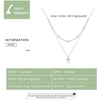 Bamoer-collier-avec-pendentif-c-ur-en-argent-Sterling-925-pour-femme-Double-couche-bijoux-fins