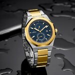 Montre-Quartz-octogonale-pour-hommes-chronographe-marque-de-luxe-en-acier-inoxydable-dor-tanche-3ATM