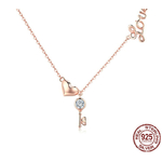 BAMOER-colliers-en-argent-Sterling-Sterling-925-pour-femmes-bijoux-avec-pendentif-serrure-cl-en-c