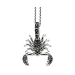 Collier-cha-ne-maillons-de-Scorpion-Bijoux-en-argent-Sterling-925-la-mode-Bijoux-de-croix