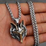 Collier-t-te-de-loup-mixte-Viking-en-acier-inoxydable-pour-hommes-Glamour-Hip-Hop-pendentif