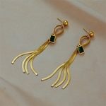 DIEYURO-boucles-d-oreilles-en-acier-inoxydable-316L-Zircon-vert-pendentif-Long-pampilles-bijoux-d-oreilles