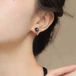 Boucles-d-oreilles-r-tro-noir-cam-lia-Zircon-accessoires-de-luxe-pour-femmes-bijoux-de