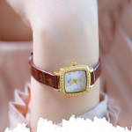 Montre-bracelet-pour-femmes-de-haute-qualit-Bracelet-en-cuir-de-luxe-Mini-montre-quartz-cadran