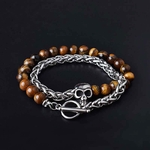 Bracelet-Double-couche-en-acier-inoxydable-pour-hommes-bijou-Grunge-il-de-tigre-Agate-pierre-de