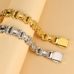 Bracelets-en-acier-inoxydable-pour-hommes-pile-de-Bracelets-en-acier-inoxydable-316L-or-18mm-de