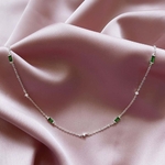 Ug-LAOPA-Ras-du-cou-en-argent-regard-925-perles-de-charme-CZ-pendentif-long-bijoux