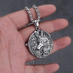 Collier-pendentif-en-acier-inoxydable-Viking-pour-homme-Odin-nordique-loup-punk-accessoires-cr-atifs