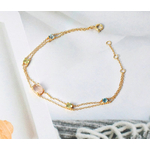 LAMOON-Bracelet-en-argent-925-pour-femmes-bijoux-fins-en-or-14K-topaze-de-Quartz-Rose
